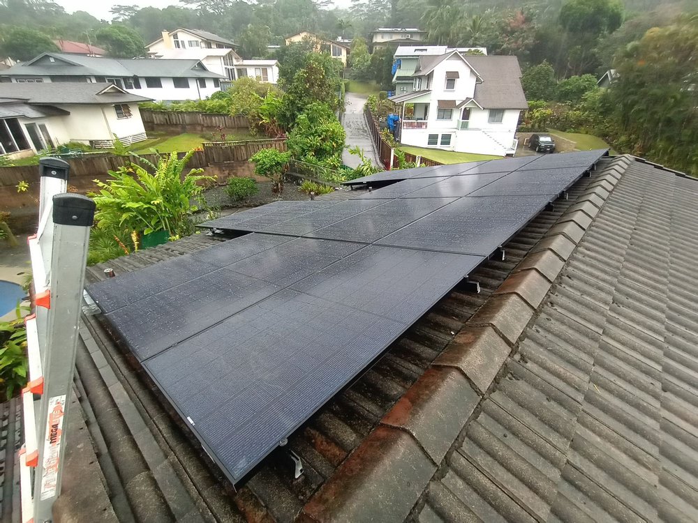 panel installation on (Roma)monier tile(Maunawili,Oahu)Jan25,2024